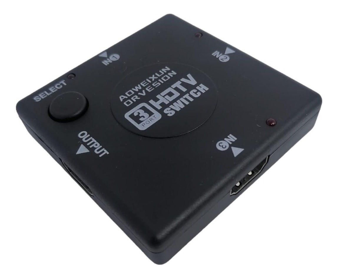Switch Hdmi 3x1 Full Hd 1080p Hub Pasivo Conmutador