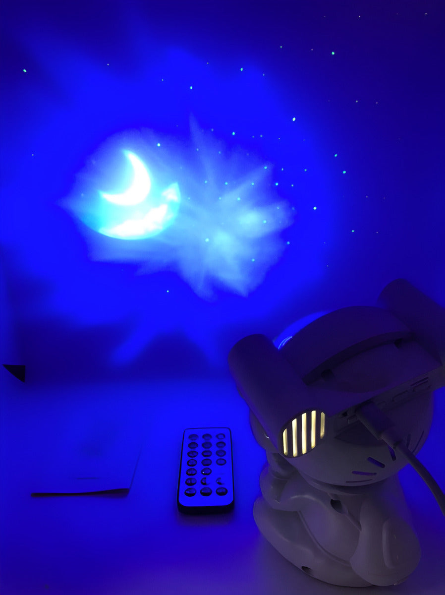 Astronauta Proyector Galaxia Estrellas Bluetooth Parlante