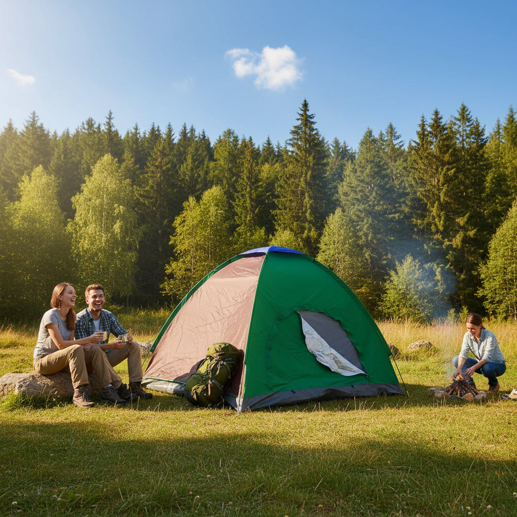 Carpa Camping Para 4 Personas Resistente Facil Armado Colore