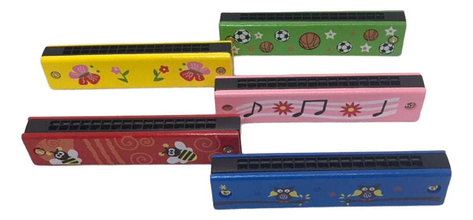 Armónica Infantil De Madera Juguete Para Niños