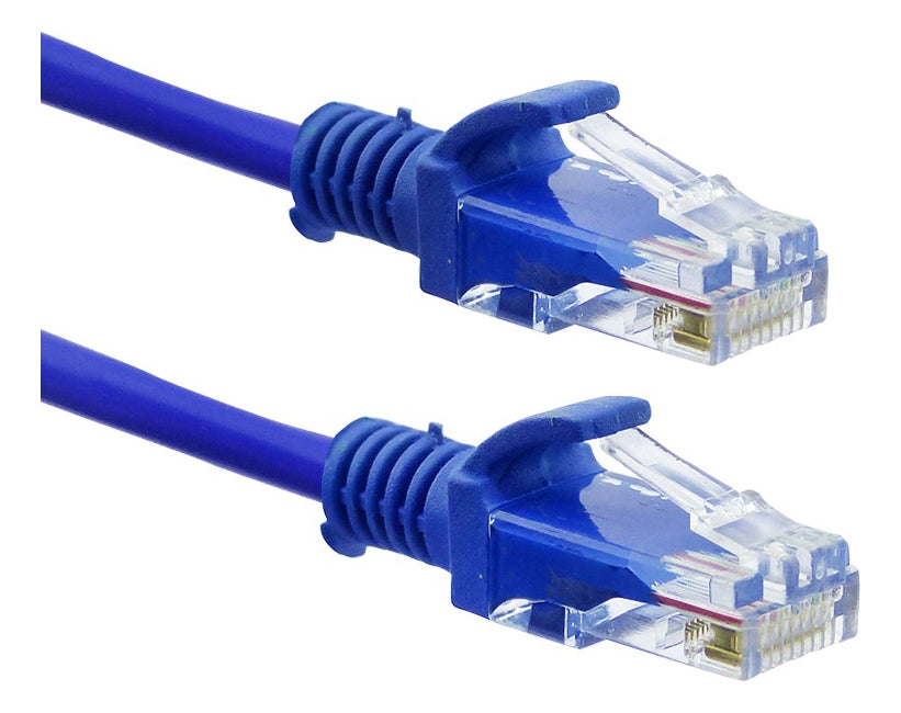 Cable Red Ethernet Hx 5 Metros Cat 5e Rj-45 1000 Mbps Azul Conectores