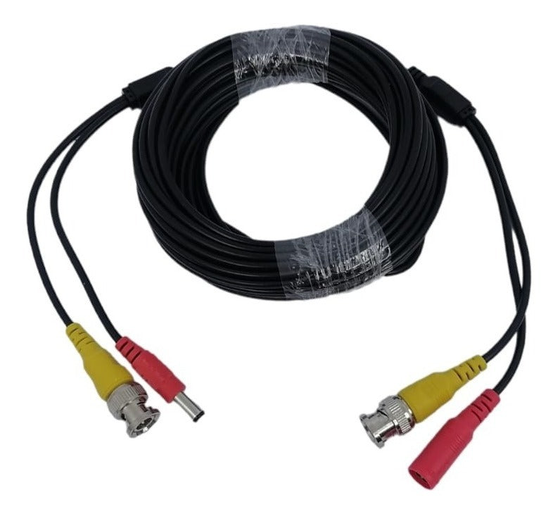 Cable Para Camara De Vigilancia, 10 Metros Bnc+dc Completo