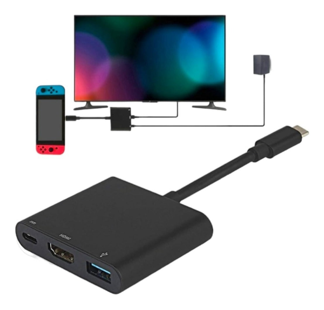 Adaptador Hub Portable Adaptador Compatible Nintendo Switch
