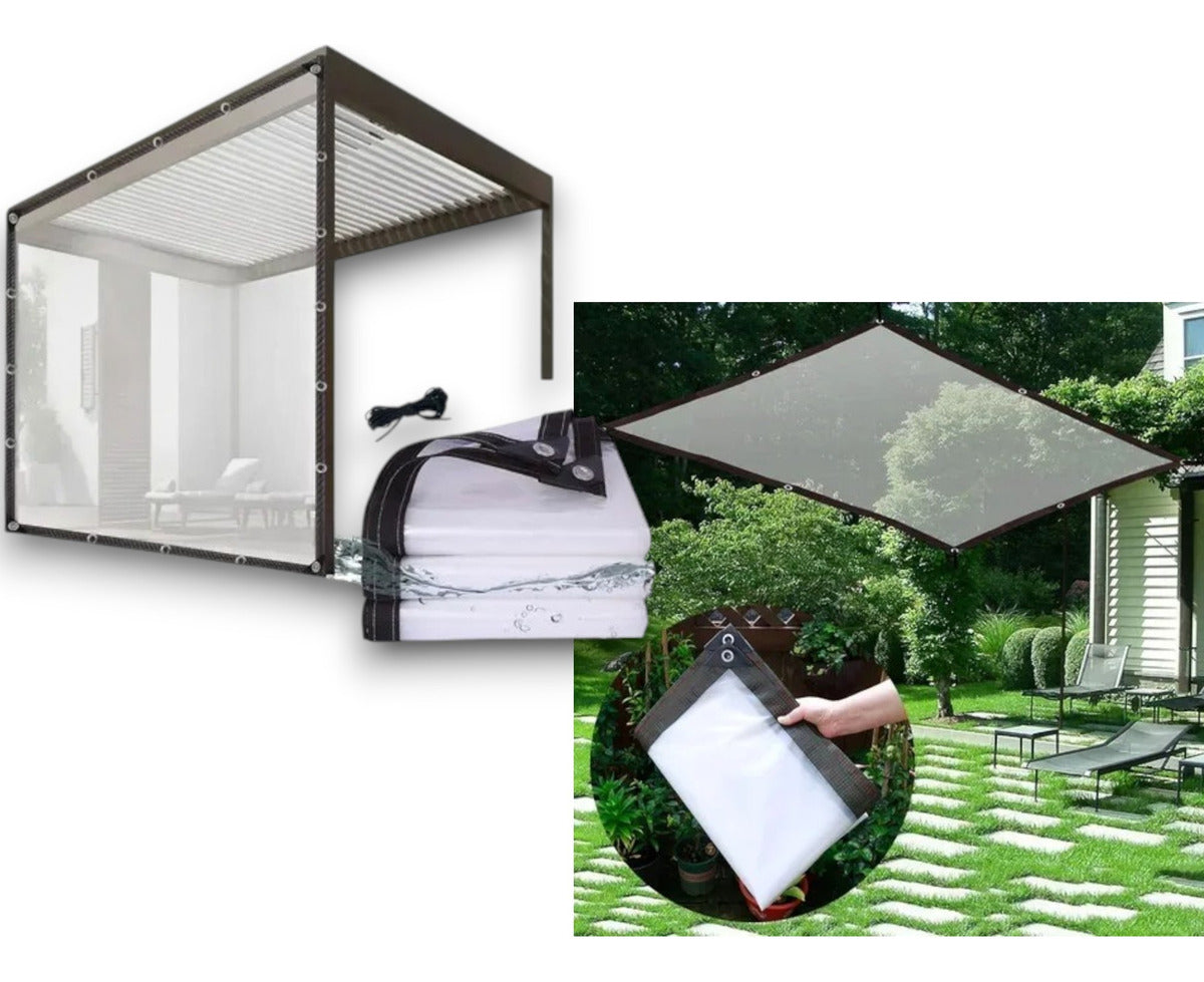 Lona Transparente Resistente Impermeable 3x3 Mts