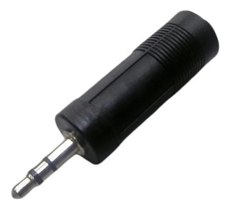 Adaptador Audio Jack 6.3mm Hembra A Plug 3.5mm Macho Estereo