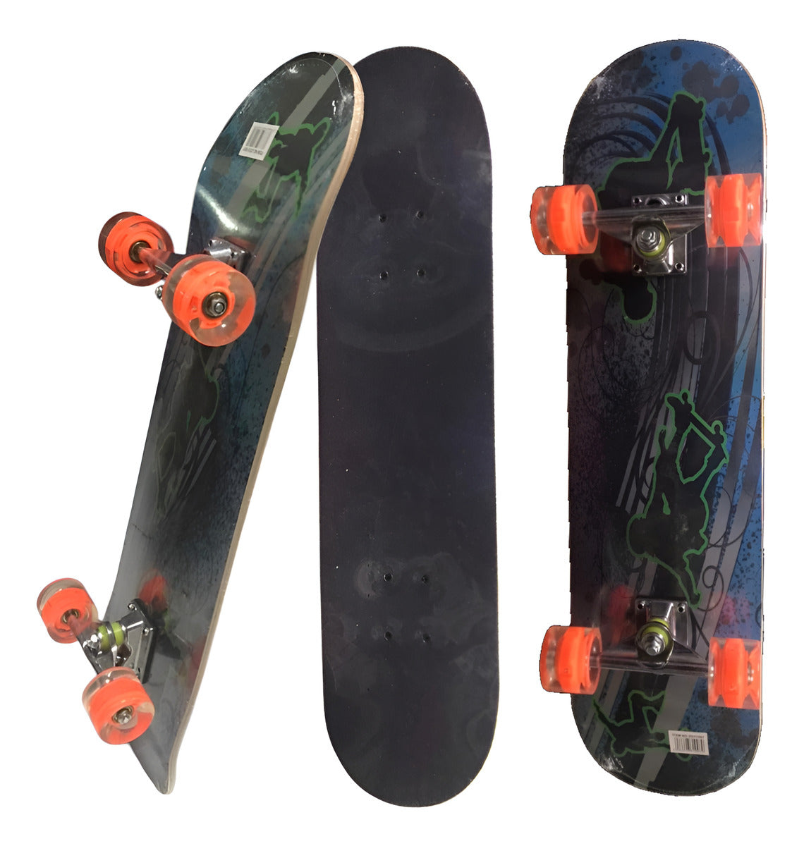 Tabla De Skate Completa 7 Capas Luz Led