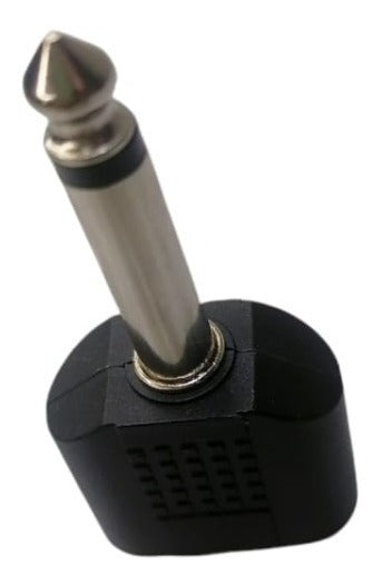 Adaptador Copla Audio 2 Rca Hembra A Plug 6,3mm Macho