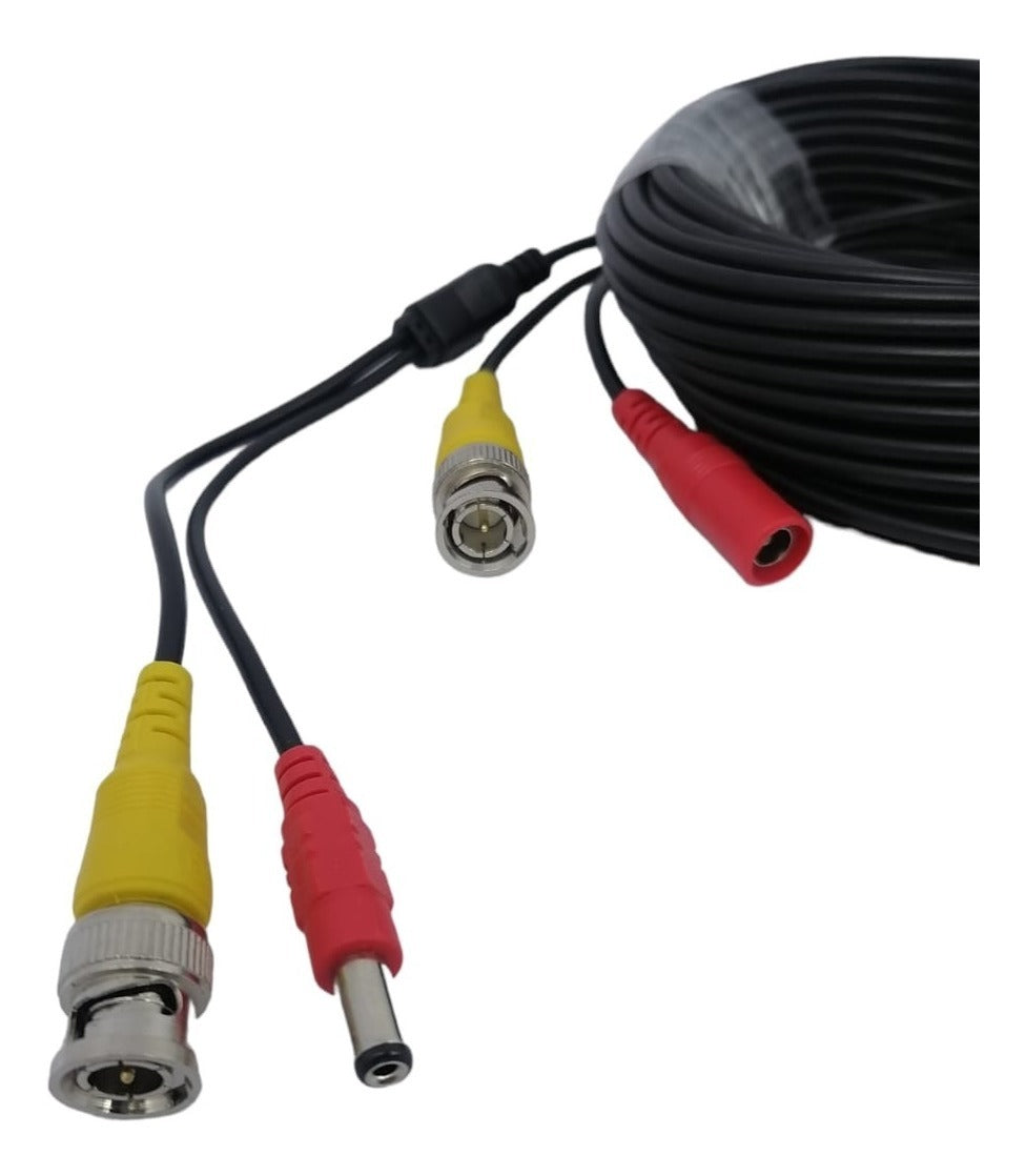 Cable Para Camara Vigilancia Video Y Poder 20 Mts
