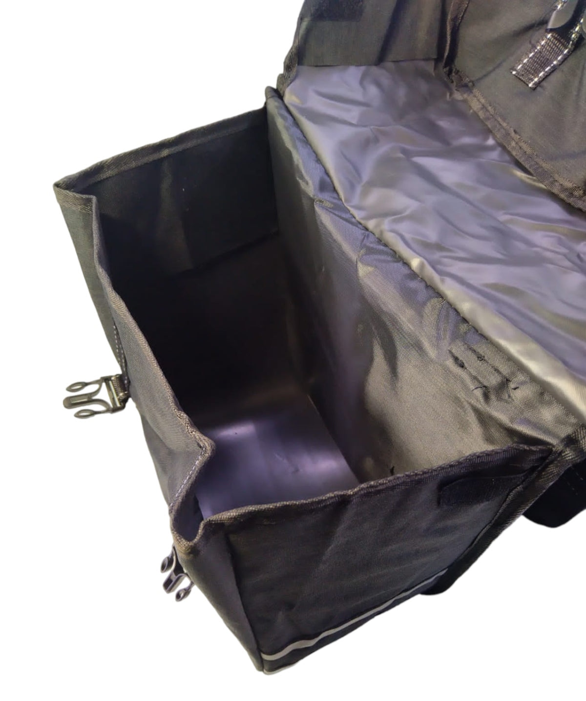 Bolso Alforjas Bicicleta De Tela Con Reflectores