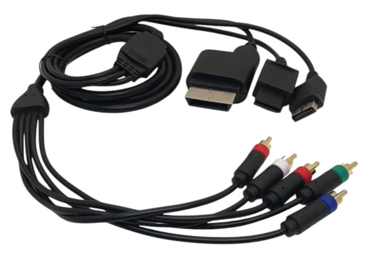 Cable Componentes 3 in 1 Compatible Xbox360/Wii-WiiU/PS2-3