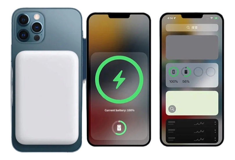 Cargador Magnetico Battery Pack Portatil Compatible Con iPhone Hysmart Hy0003 Blanco