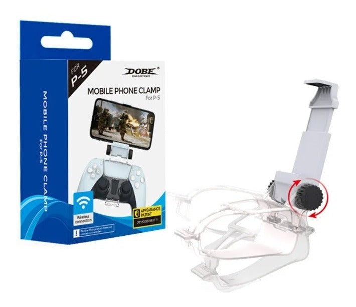 Clip Soporte Celular Para Control Playstation Ps5 Blanco
