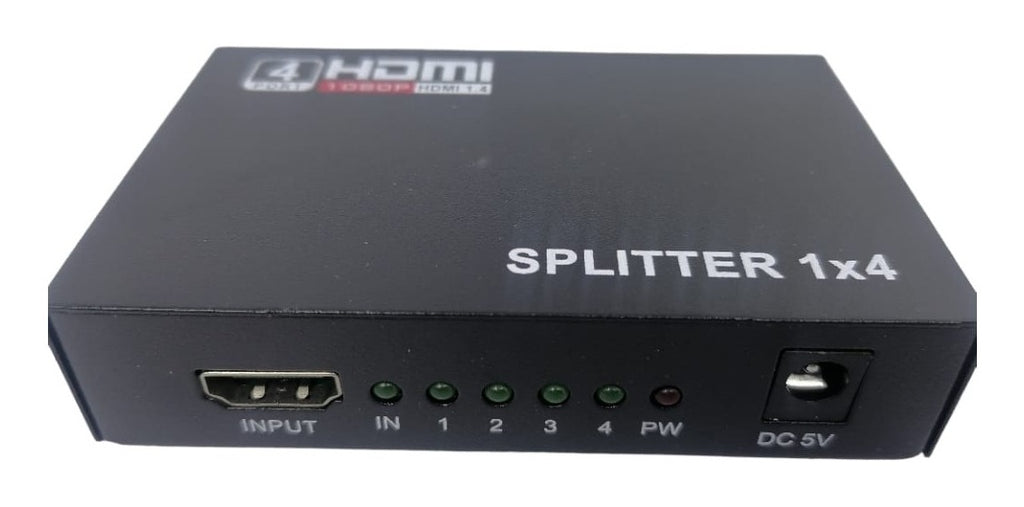 Splitter Hdmi 1x4 Activo 4 Salidas Tv Led Lcd 1080p Hd