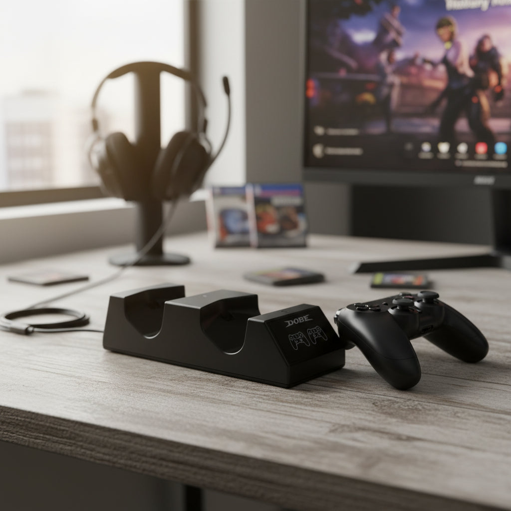 Base Cargador Control Ps4 Dual Charging Dock Mando Ps4 Dobe