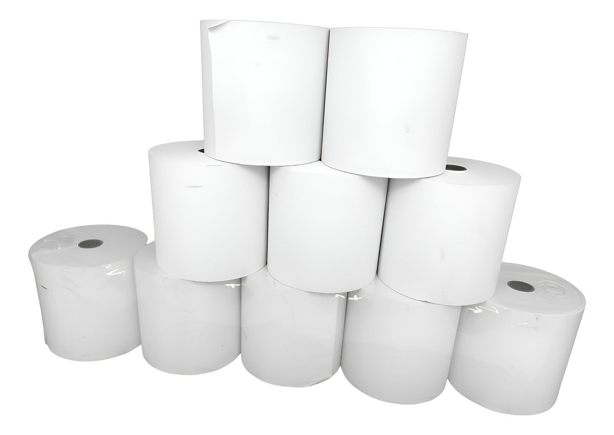 10 Rollos Papel Térmicos 80x80 Mm