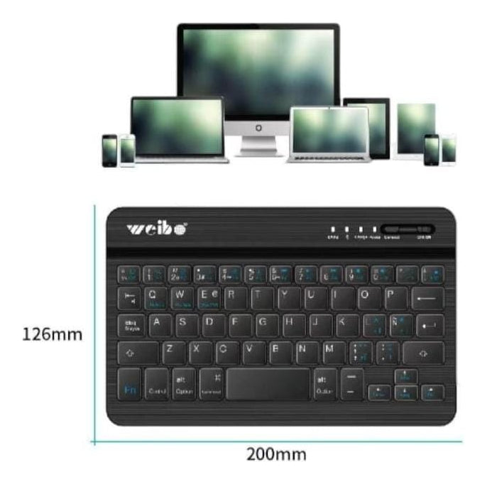 Mini Teclado Slim Inalámbrico 3.0 Bluetooth Telefonotabletpc