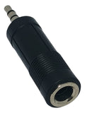 Adaptador Audio Jack 6.3mm Hembra A Plug 3.5mm Macho Estereo