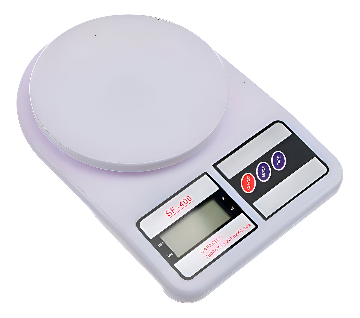 Balanza Digital De Cocina Sq Sf-400 Capacidad 10kg Con Función Tara Blanco 10 Kg