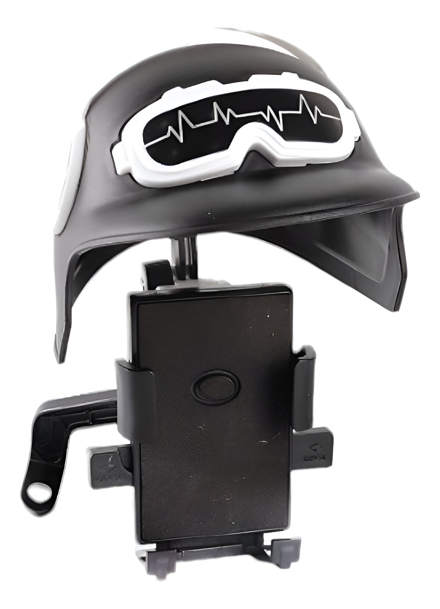 Soporte Celular Moto Con Casco Impermeable Parasol Y Lluvia