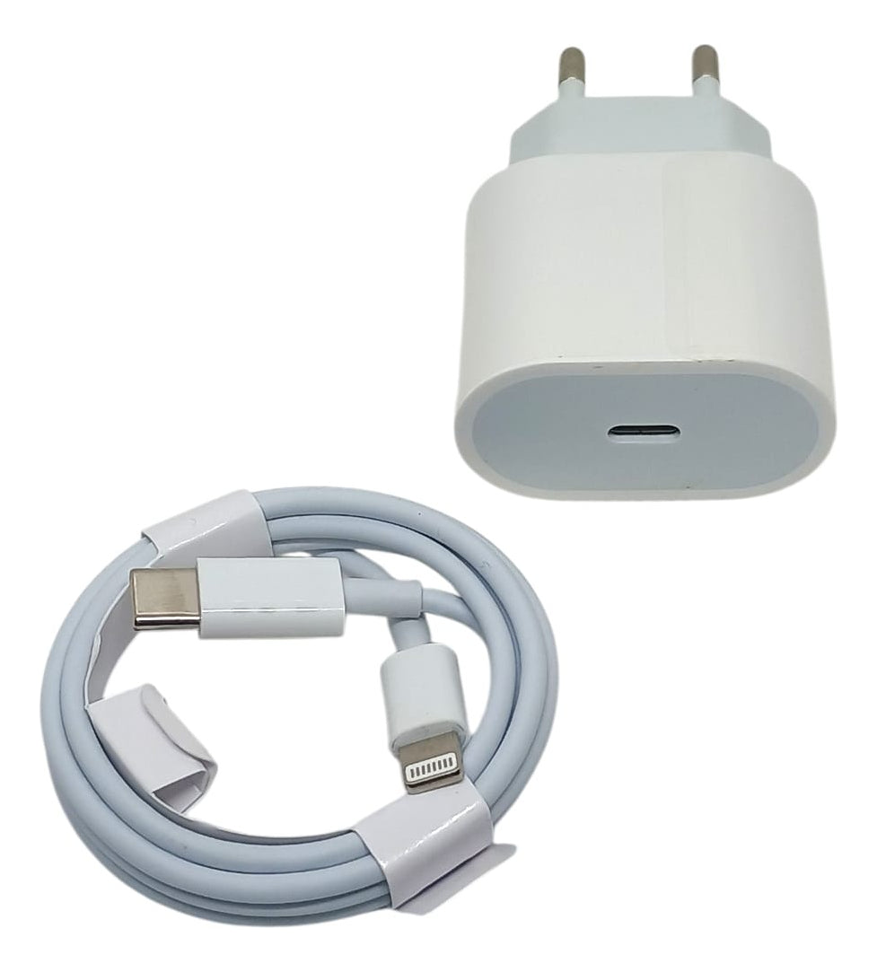 Cargador Rápido 20w Usb-c 1 Metros Para iPhone