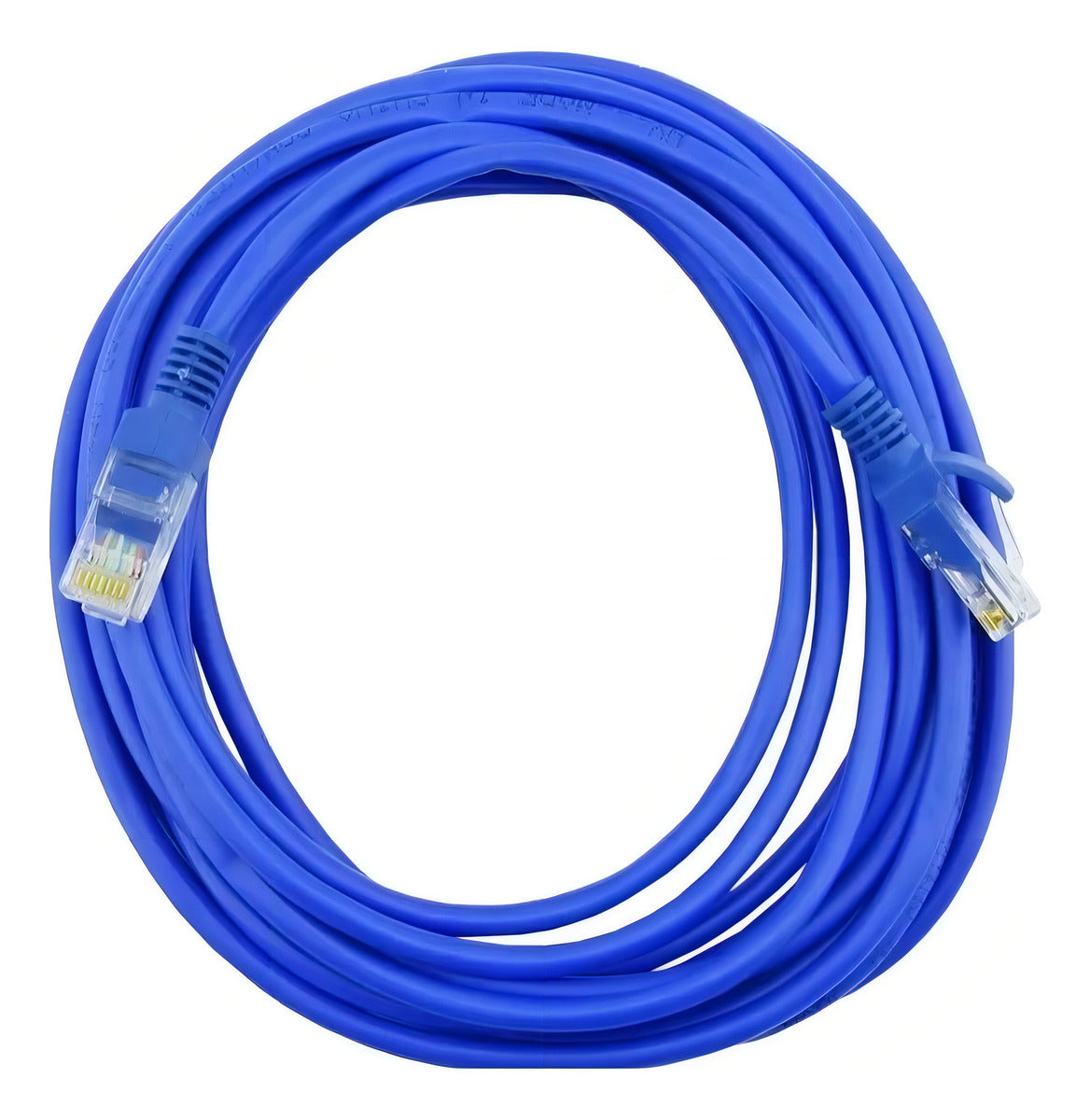 Cable Red Ethernet Hx 5 Metros Cat 5e Rj-45 1000 Mbps Azul Conectores