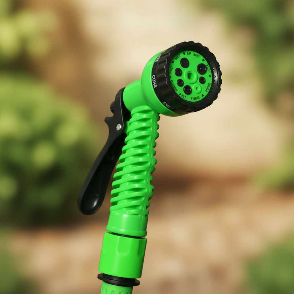 Manguera Retráctil Expandible Jardín 30 Mts Color Verde