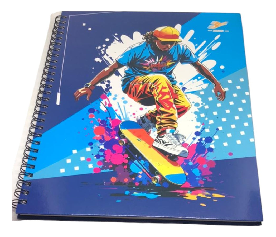 Pack 6 Cuadernos College 100 Hjs Variados Tapa Brillante 7mm