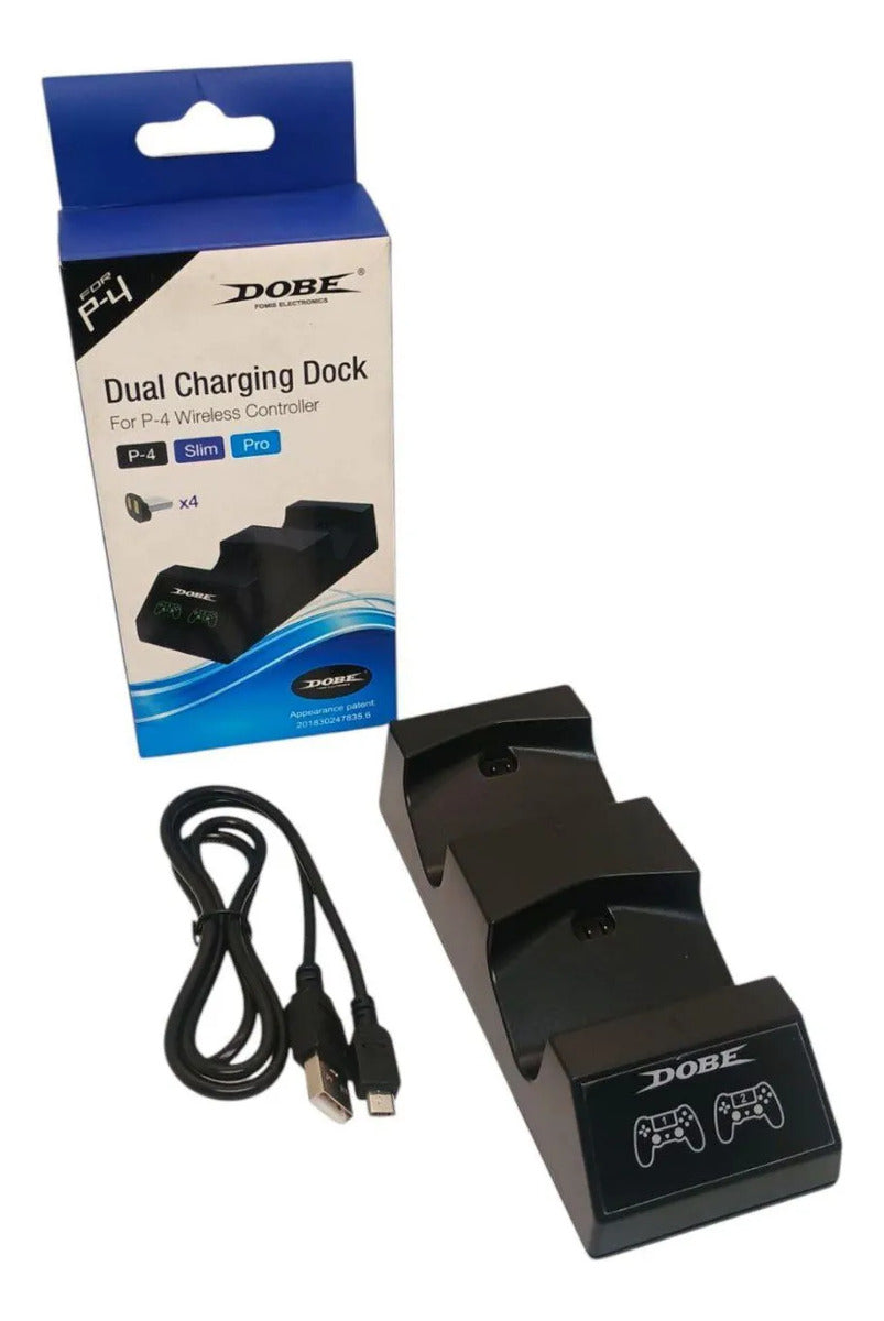 Base Cargador Control Ps4 Dual Charging Dock Mando Ps4 Dobe
