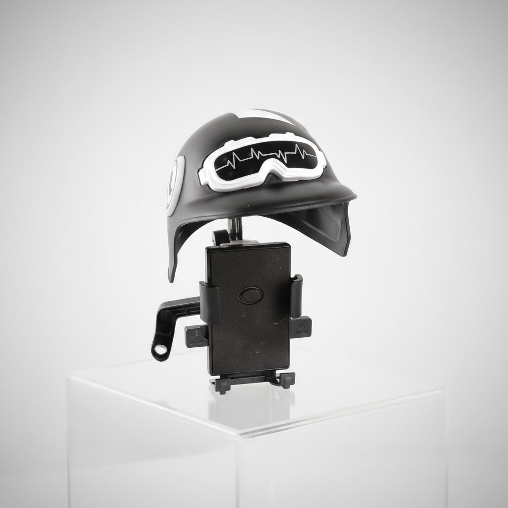 Soporte Celular Moto Con Casco Impermeable Parasol Y Lluvia