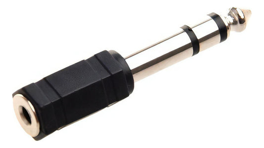 Adaptador Audio Plug Jack 6.3 Macho A 3.5 Hembra Estéreo