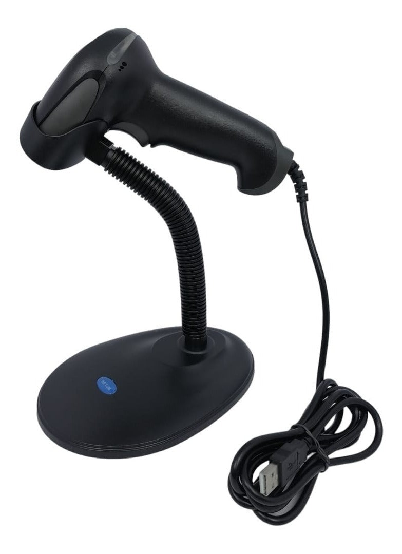 Lector Codigo De Barra Laser Usb 1d Con Base