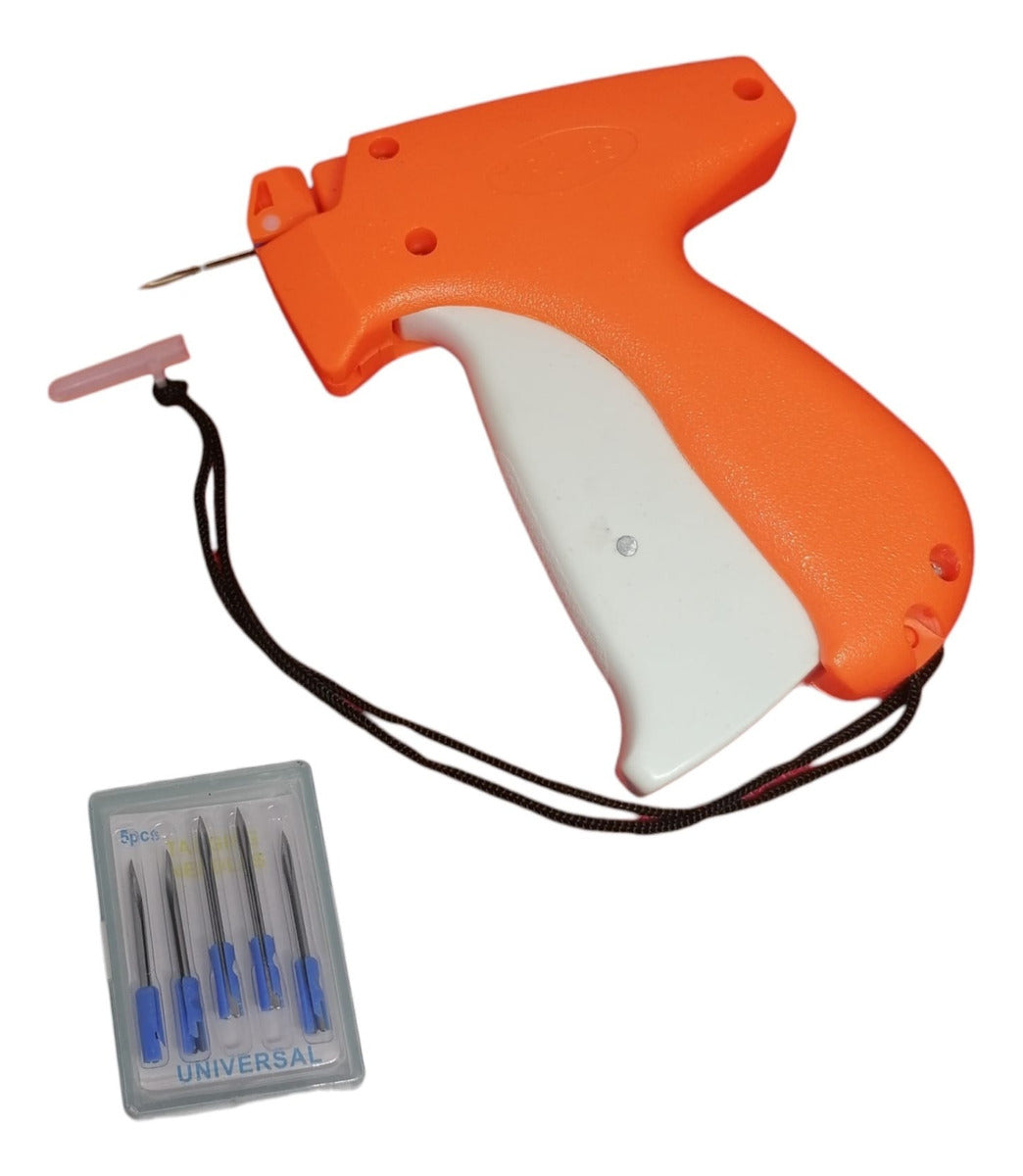 Pistola Etiquetadora Ropa + 500 Pines Plastiflecha+5 Agujas