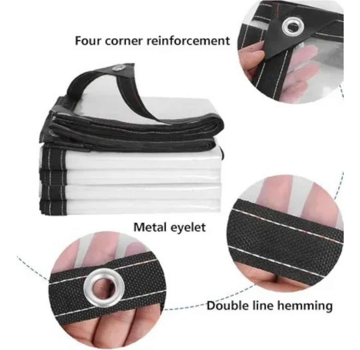 Lona Transparente Resistente Impermeable 3x3 Mts