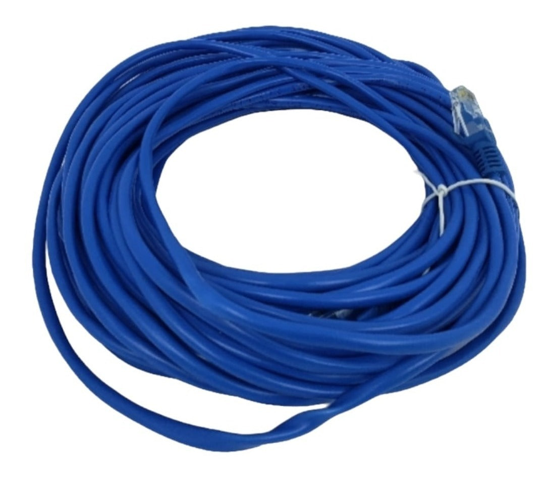 Cable De Red Lan Rj45 Cat 5e De 15 Mtrs Conexion A Internet