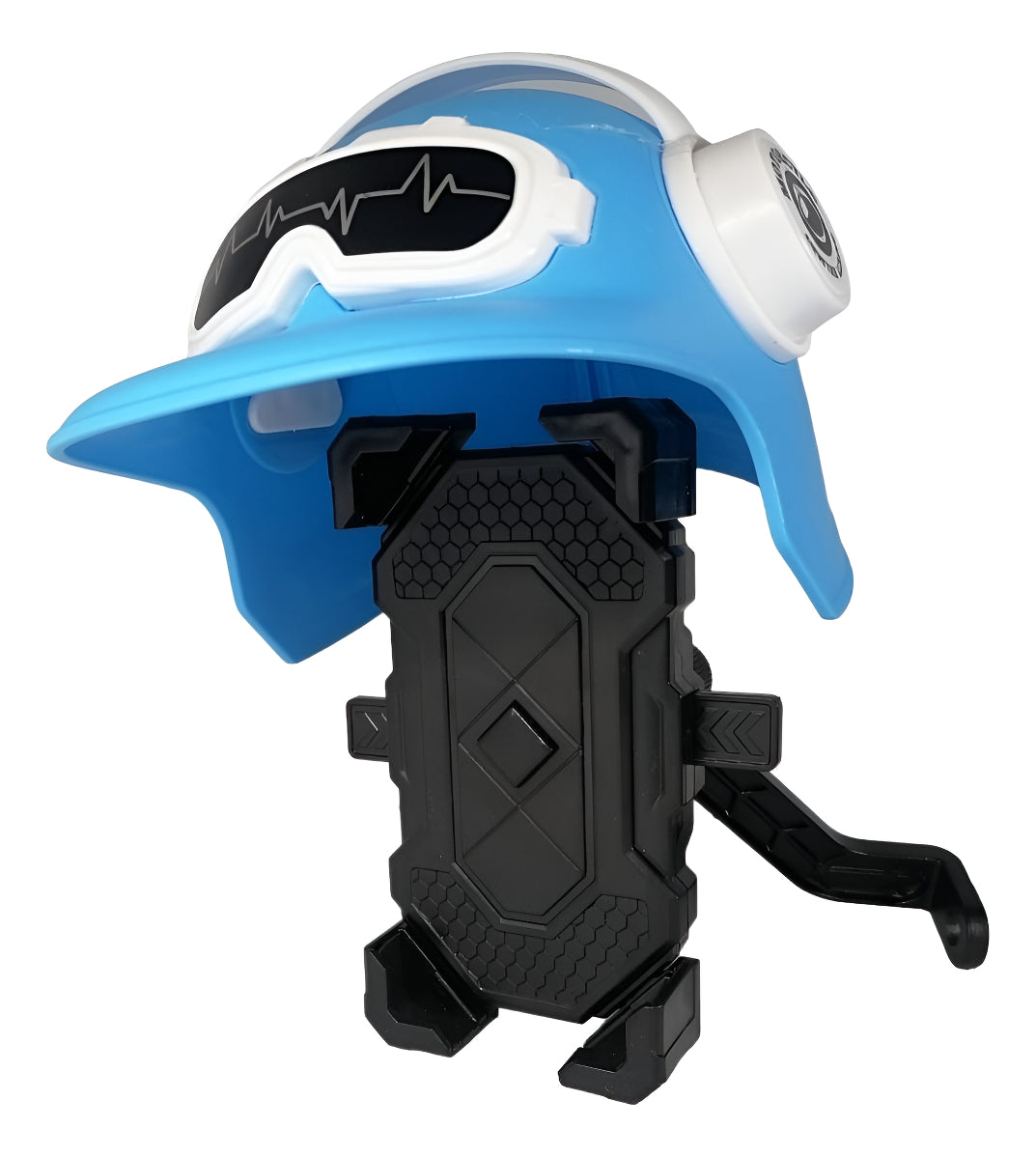 Soporte Celular Moto Con Casco Impermeable Parasol Y Lluvia