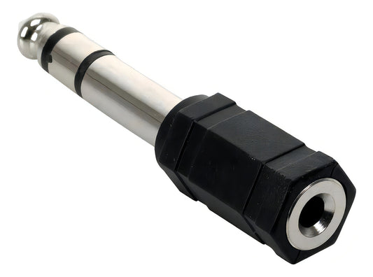 Adaptador Audio Plug Jack 6.3 Macho A 3.5 Hembra Estéreo