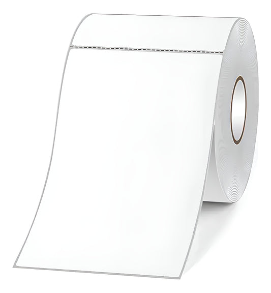 Etiquetas Adhesivas Térmicas 100x150mm Rollo 500 Unidades Color Blanco 100x150