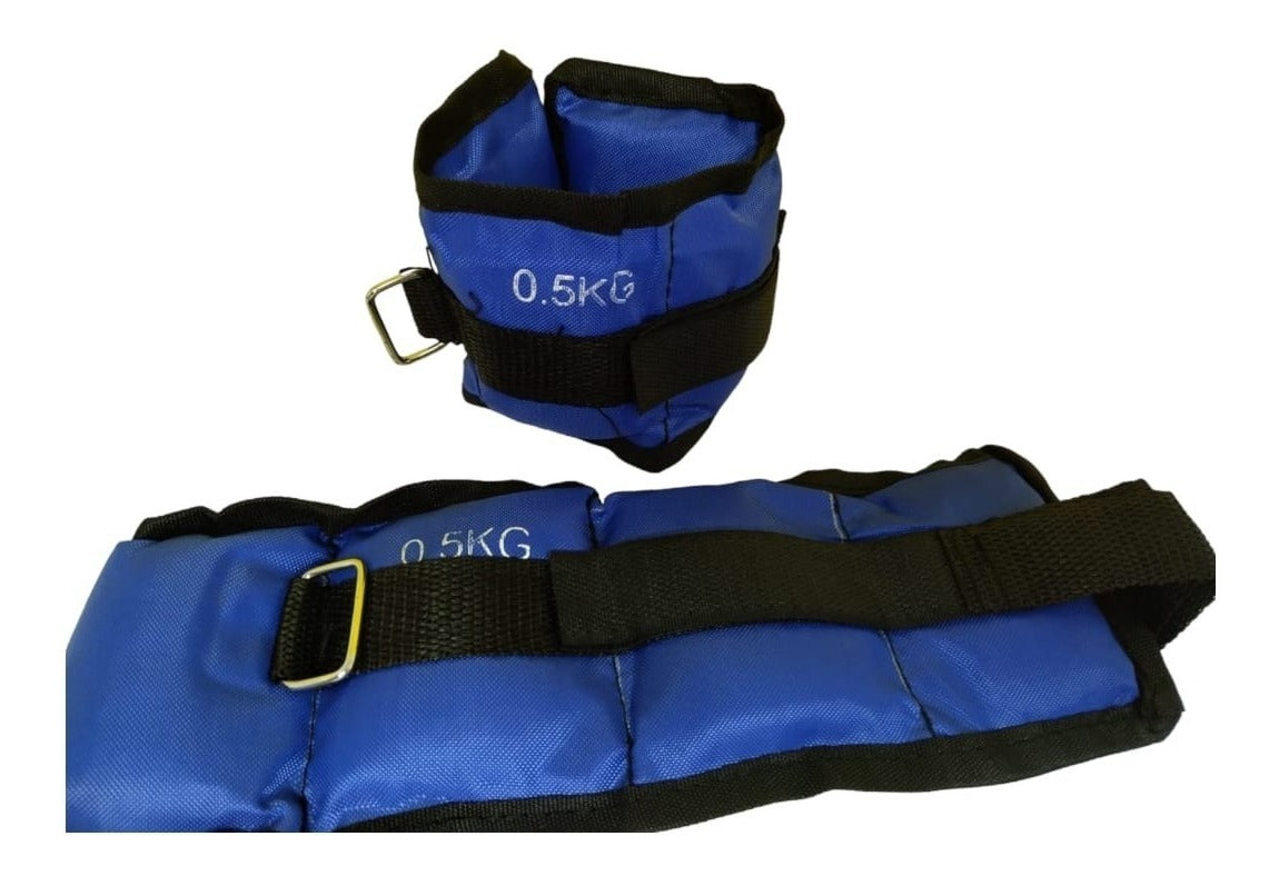 Pesas Mancuerna Tobillo O Muñeca 0,5kg C/u. Total 1kg El Par