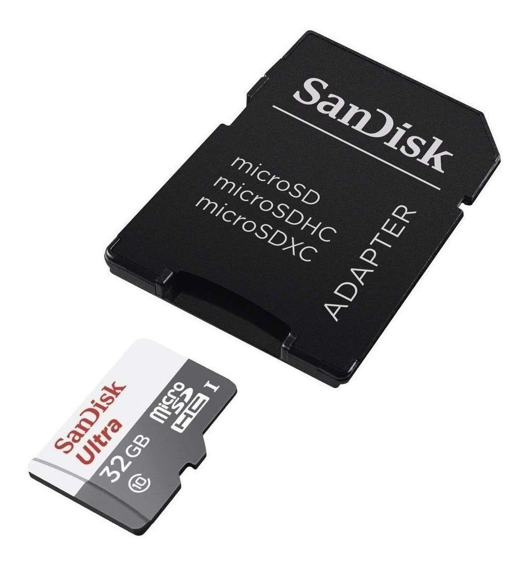 Tarjeta De Memoria Microsd 32gb Sandisk 100mb/s Adaptador