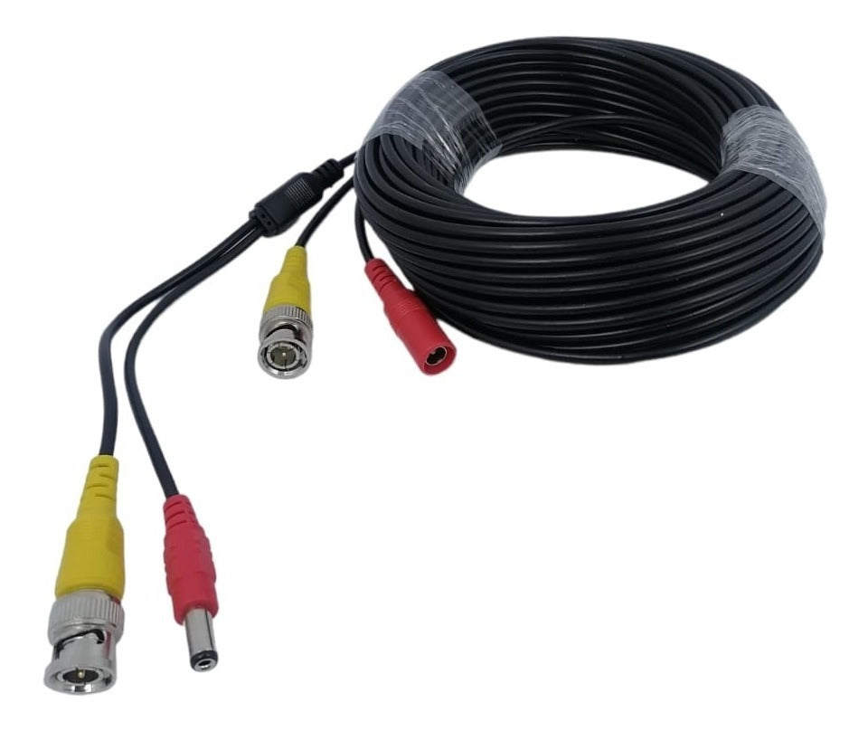 Cable Para Camara Vigilancia Video Y Poder 20 Mts