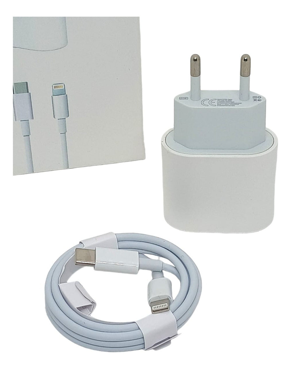 Cargador Rápido 20w Usb-c 1 Metros Para iPhone