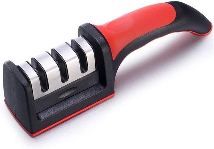 Afilador De Cuchillos Y Tijeras Amolador Portatil Manual