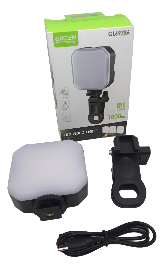 Lámpara De Relleno Portátil Con Pinza Para Celular Recargabl