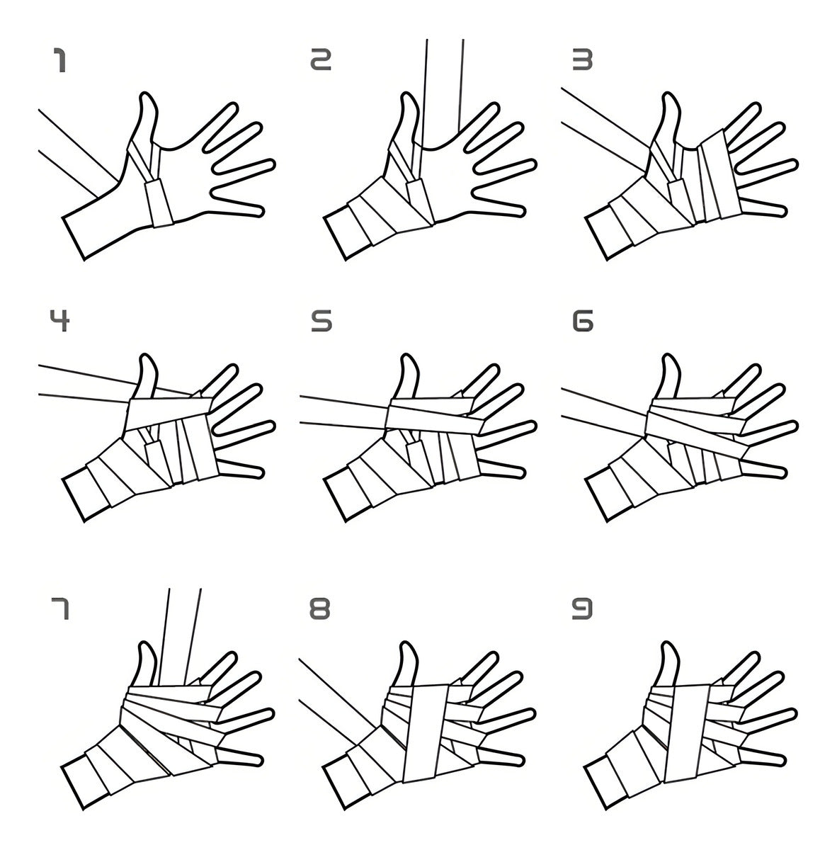 Vendas Deportivas Cinta Deportiva Para Muñecas Venda Boxeo