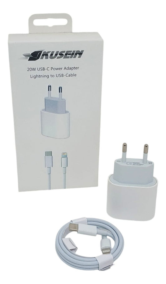 Cargador Rápido 20w Usb-c 1 Metros Para iPhone