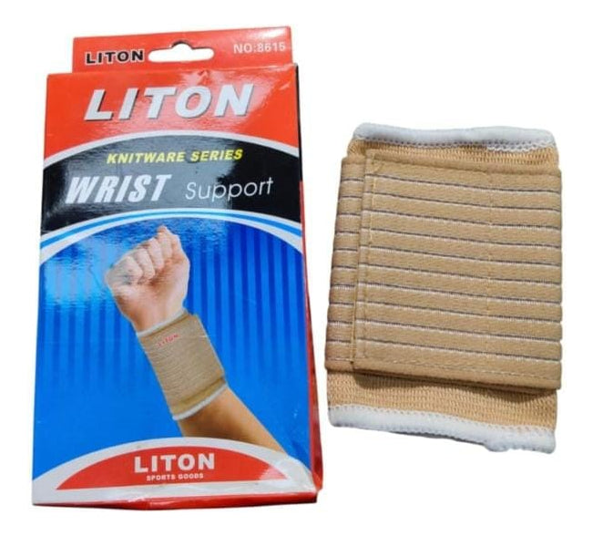 Par Venda Muñequera Elastica Ajustable Con Velcro Muñeca