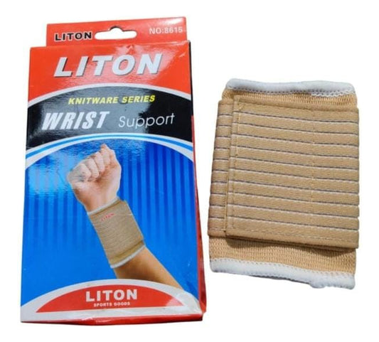 Par Venda Muñequera Elastica Ajustable Con Velcro Muñeca