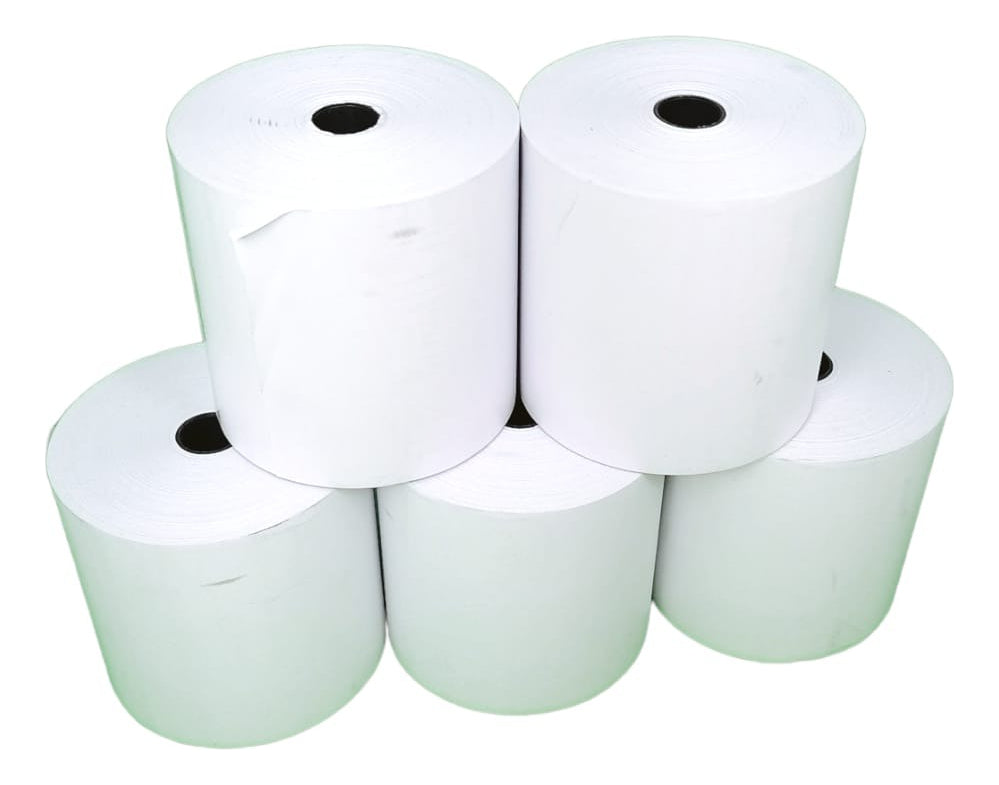 5 Rollos Papel Termico 80x80 Mm Post Caja Impresoras