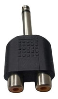 Adaptador Copla Audio 2 Rca Hembra A Plug 6,3mm Macho