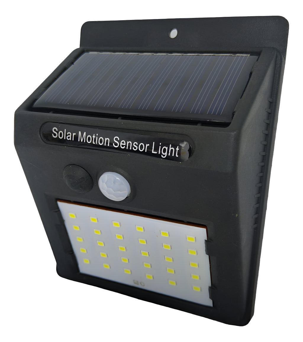 Luz Led Lámpara Foco Aplique Pared 30led Exterior Con Sensor